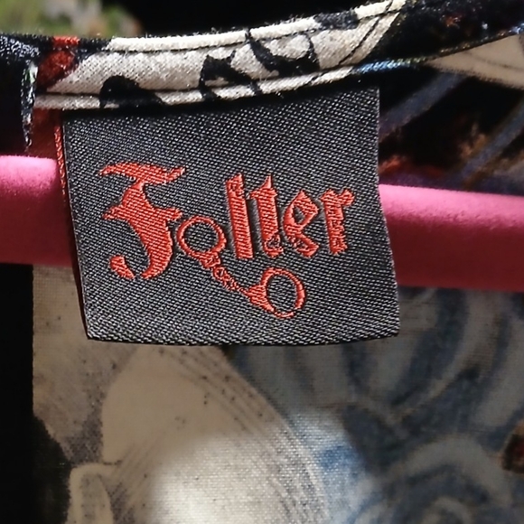 Folter Skull and Roses Carpe Noctem Dress 1X - Picture 9 of 9